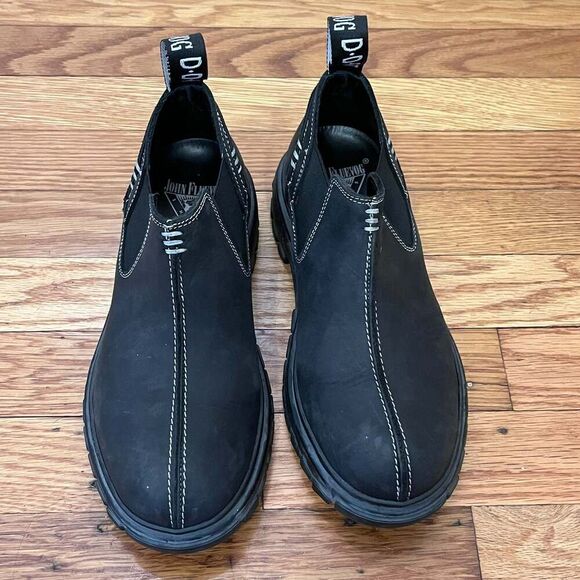 John Fluevog Lunes Official Chelsea Shoes Boots Black Size M5/W7 Leather main image 4